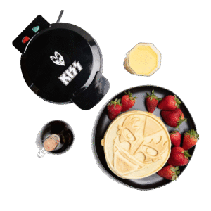 uncanny brands kiss demon waffle maker you wanted the best kiss army waffle